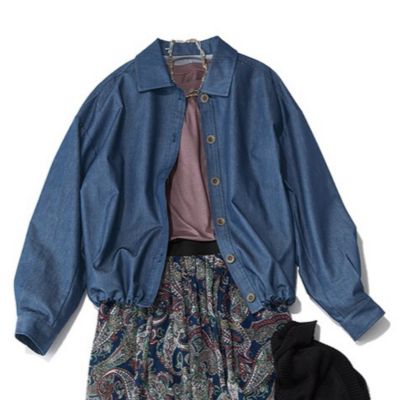 オンにもオフにも使えて、上下それぞれ重宝。セットで持っていれば着回し無限大！　【徳原文子さんコラボ】コンパクトシャツジャケット