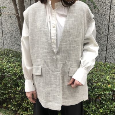 martinique×eclat(マルティニーク×エクラ)のツイードジレ通販