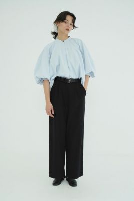 トップス CLANE VOLUME SELEEVE STAND NECK SHIRT CLANE(クラネ)のVOLUME SELEEVE STAND NECK SHIRTS通販 | mirabella