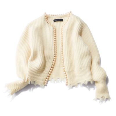 パール✨美品✨マディソンブルー PEARL DAMAGE CARDIGAN✨即完売品✨