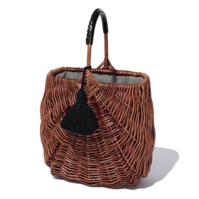 Pale Jute(ペール ジュート)のweekend basket（Large）＋別色タッセル（ピンク）通販 | 集英社HAPPY PLUS  STORE