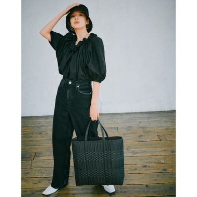 CLANE クラネ 2way PUFF NECK TOPS オフショルダー