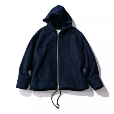 MADISONBLUE OVERSIZED HOODIE MELTON