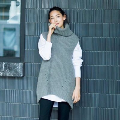 Cinoh チノ のノースリーブタートルニット通販 Eclat Premium エクラプレミアム