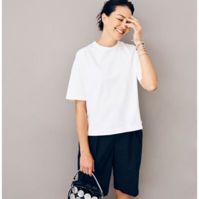 大人が自信をもって一枚で着られる透けないTシャツ　【戸野塚かおるさん別注】ホワイトTシャツ