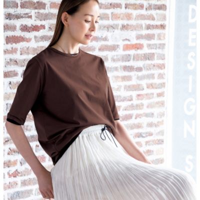さらさらのカットソーでつくった大人のパックTシャツ　大人五分袖パックTシャツ