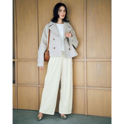 ”ラクなのに上品”が人気の秘密　きれいめベロアパンツ