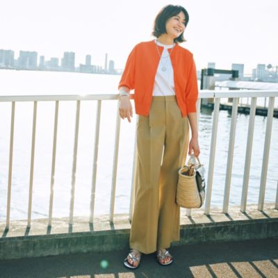 六分袖カーディガン