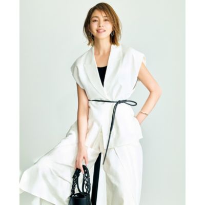 リネン混ベスト