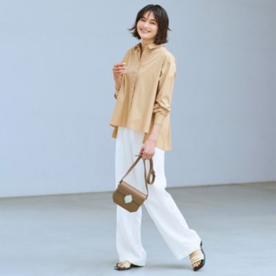 drawell for E by eclat バックタックフレアシャツ