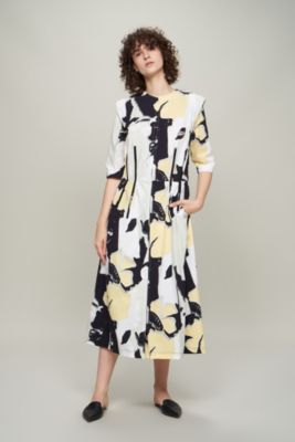 トーガドレスワンピース新品 TOGA Polyester print dress