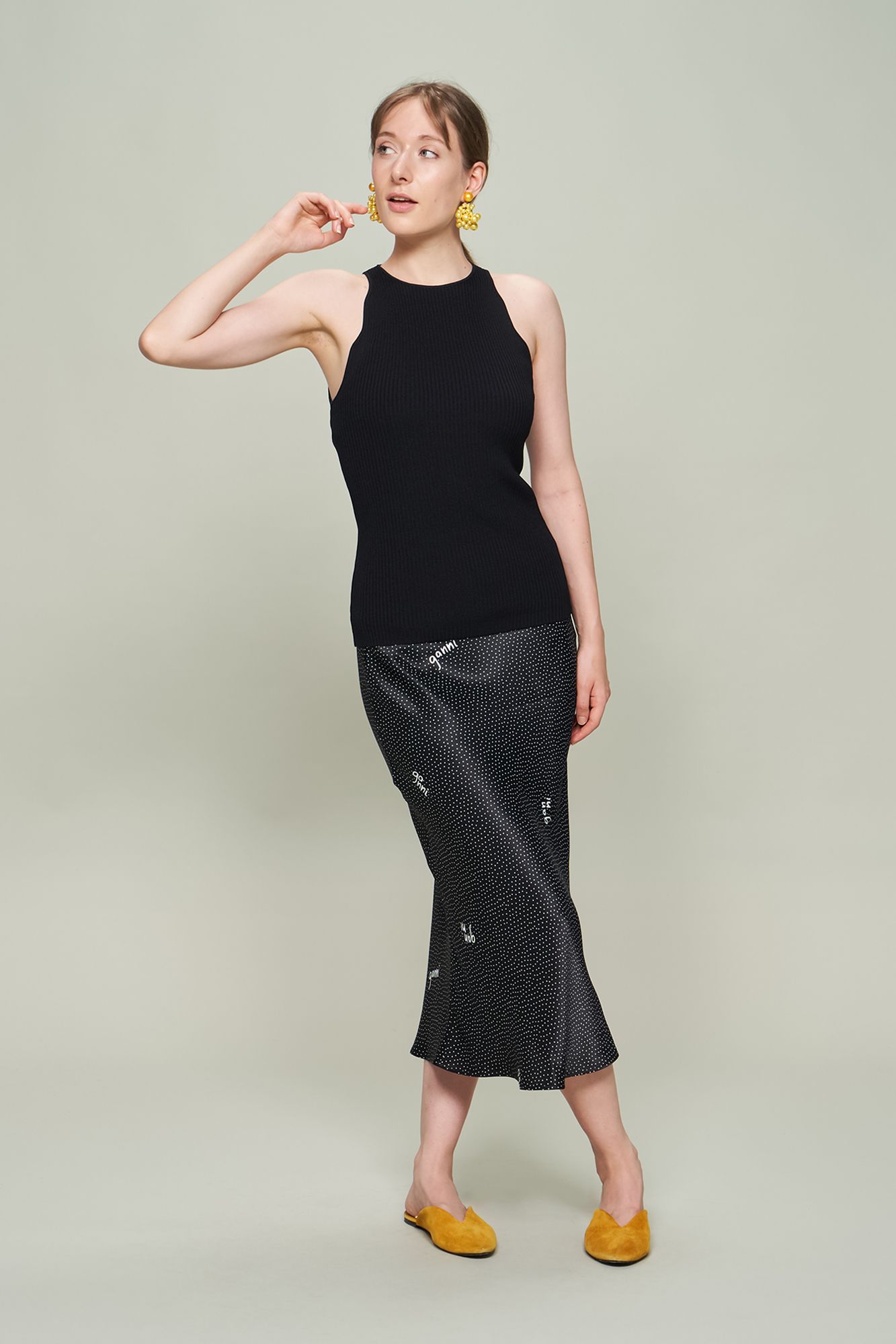 ѼHAPPY PLUS STORE㤨GANNI(ˡ/Melange Knit TopפβǤʤ7,480ߤˤʤޤ