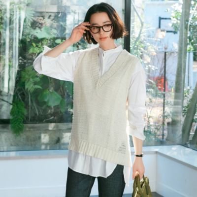レディースのニット セーター Vネック 30代40代50代大人の通販 Happy Plus Store