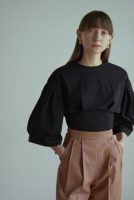 CLANE(クラネ)のBIG SLEEVE WAIST SHAPE TOPS通販 | 集英社HAPPY PLUS