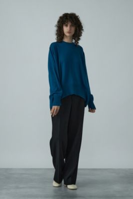 CINOH DOESKIN TUCK WIDE PANTS