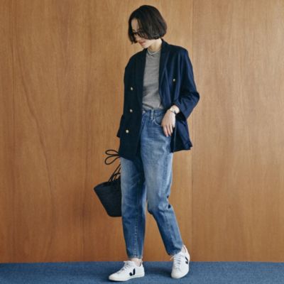 LENO(リノ)のLUCY HIGH WAIST TAPERED JEANS 【FADE INDIGO】通販