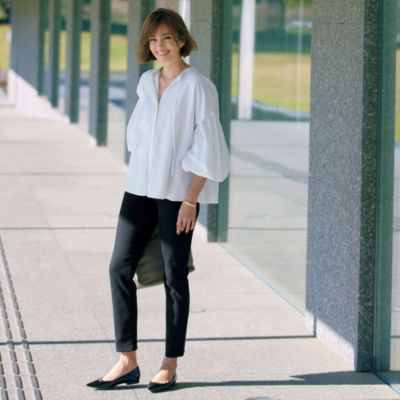 Deuxieme Classe シルクサテンイージーパンツ ブラック　1度着用 セール】*追加 シルクサテンイージー パンツ（その他パンツ