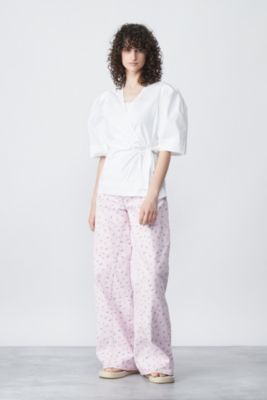 GANNI(ガニー)のCotton Poplin Drapey Wrap Blouse通販 | mirabella