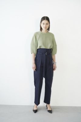 CLANE H／W BELTED BAKER PANTS