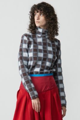 ODAKHA plaid turtlenecked sweater