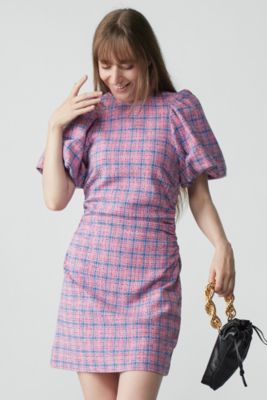 ＜集英社＞ GANNI(ガニー)/Check Suiting Mini Dress