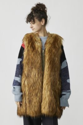 TOGA PULLA Fur long vest