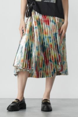 ＜集英社＞ TOGA PULLA(トーガ プルラ)/Metallic print skirt