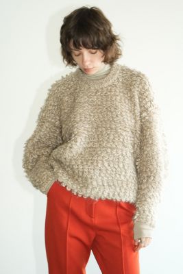 CLANE MIX LOOP MOHAIR KNIT TOPS