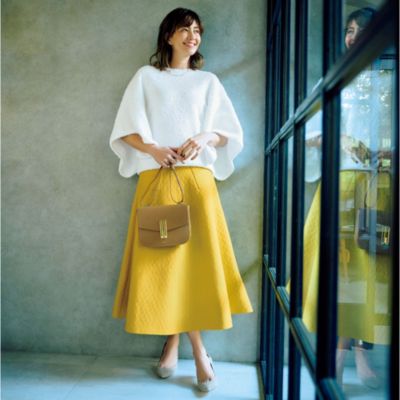 Room no.8 BLACK(ルームエイトブラック)のニットフレアスカート通販  