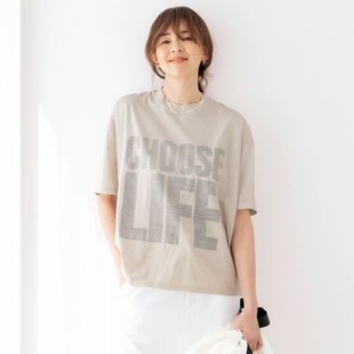 KATHARINE HAMNETT×eclat スローガンTシャツ