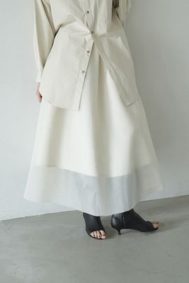 CLANE SHEER RUSSELL VOLUME FLARE SKIRT