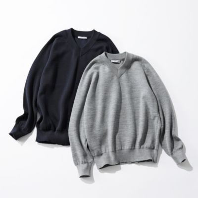 SLOANE(スローン)の12G天竺 ダブルフェイス Vネック通販
