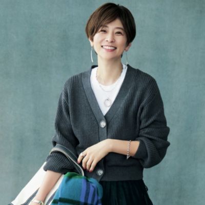 ADAWAS(アダワス)の【五明祐子さんコラボ】【洗える】SHORT V-NECK CARDIGAN通販 | 集英社HAPPY PLUS STORE