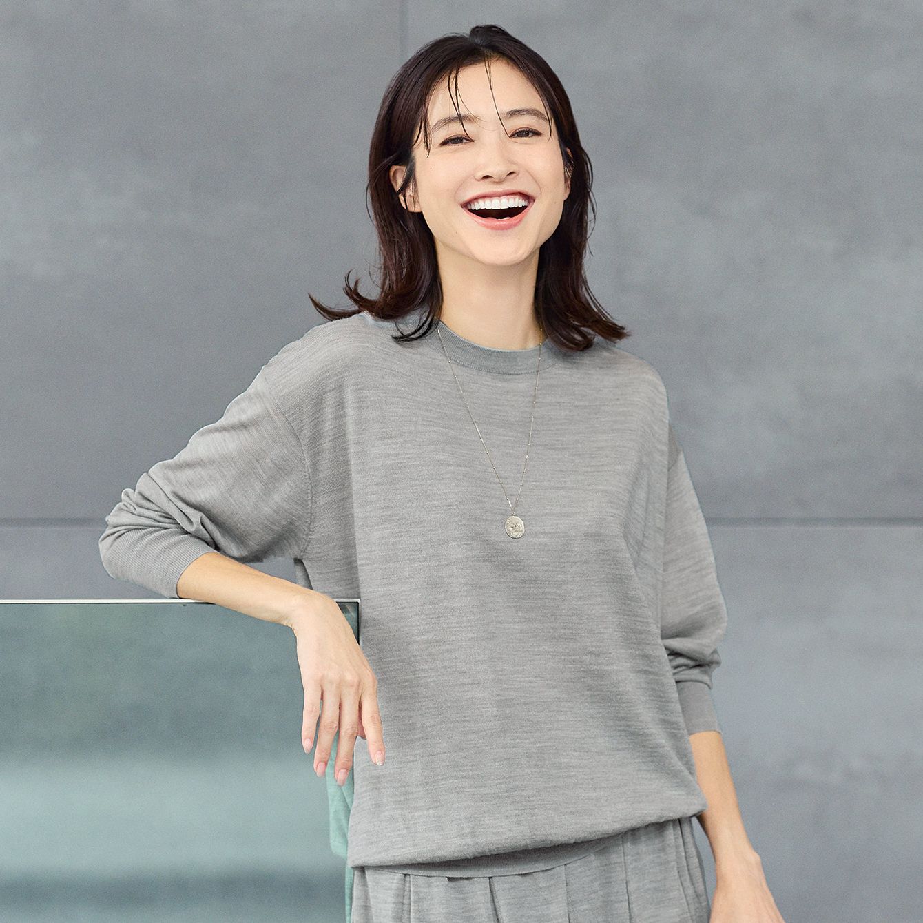 【徳原文子さんコラボ】シアーニットトップス