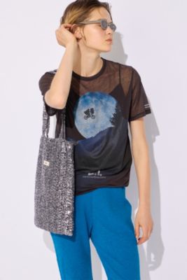 集英社HAPPY PLUS STOREbeautiful people（ビューティフルピープル）/E.T sheer jersey big－T