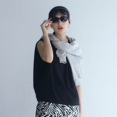 SLOANE(スローン)のオーガニックコットン ショルダーギャザートップ