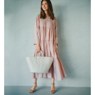 ワンピース ne Quittez pas CottonVoile Tiered Dress Cotton Voile Tiered Maxi Dress | Pasand by ne Quittez pas