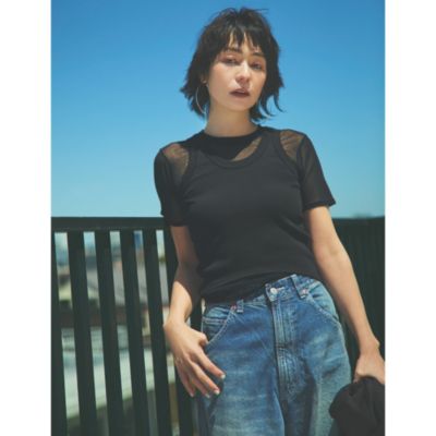 レビュー高評価の商品 JANE SMITH(ジェーンスミス)のSHORT SLEEVE WITH TANK LAYERED トップス