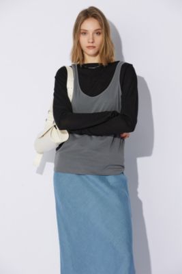 INSCRIRE(アンスクリア)のHemp Jersey Layered L/S Tee通販 INSCRIRE(アンスクリア)のHemp Jersey Layered L/S Tee通販