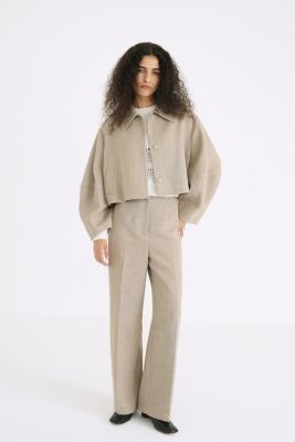 CLANE/クラネ】COCOON SLEEVE SHORT JACKET/コクーンスリーブ