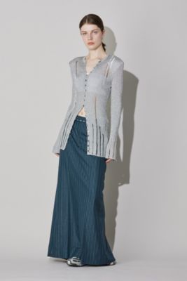STRIPED LONG SKIRT