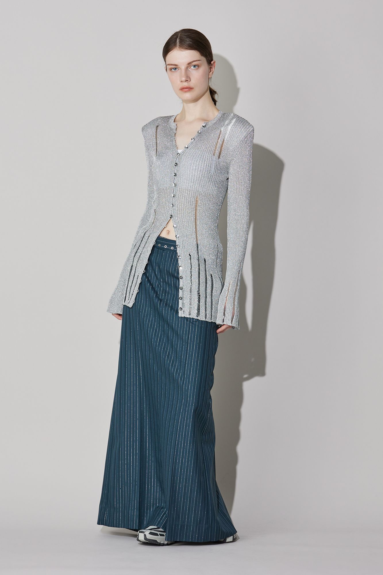 KANAKO SAKAI(カナコ サカイ)/STRIPED LONG SKIRT