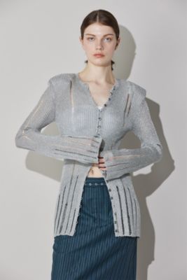 METALLIC CARDIGAN