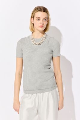 GLITTER RIBBED KNIT TANK TOP