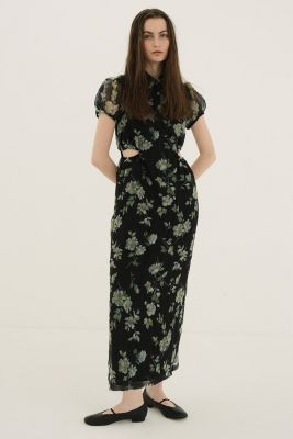 CLANE SHEER FLOWER MINI PUFF ONEPIECE（ワンピース）｜CLANE