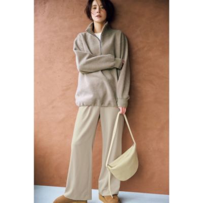 集英社HAPPY PLUS STORE12closet（トゥエルブクローゼット）/【福田麻琴さんコラボ】【洗える】とろみストレッチフレアパンツ