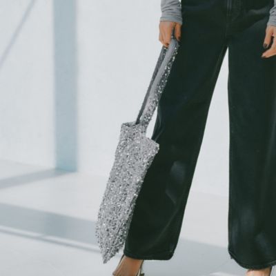 集英社HAPPY PLUS STOREUhr（ウーア）/Spangle Velour Tote