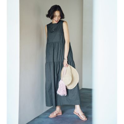 ハピプラ　ハッピープラス　12closet ギンガム　パンツ 12closet(トゥエルブクローゼット)の【洗える】センタープレス