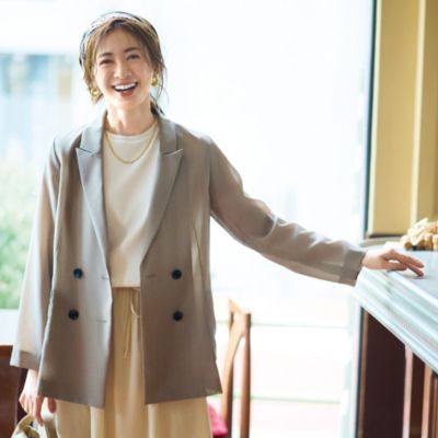 M7days(エムセブンデイズ)のダブルブレストシアージャケット通販