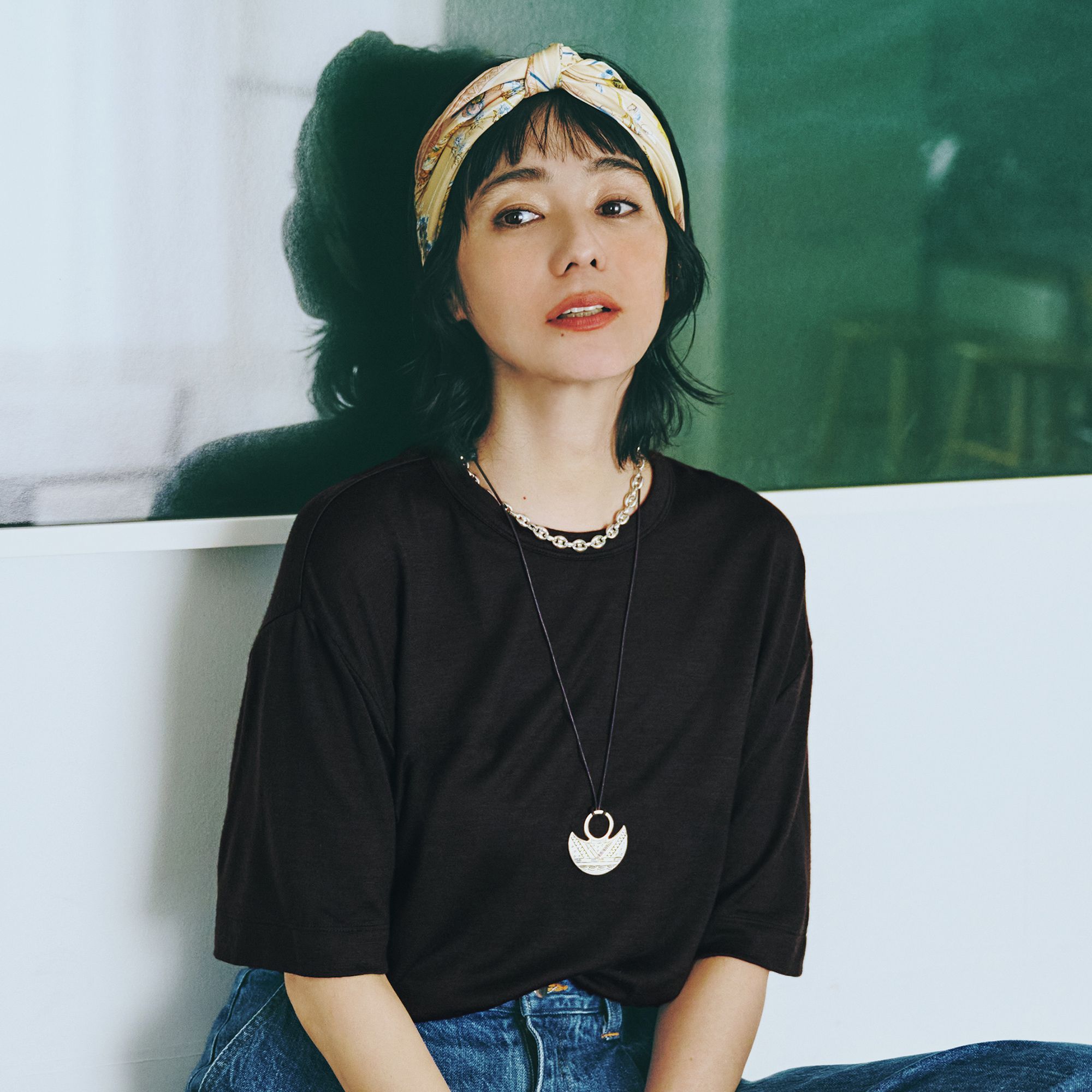 SLOANE(スローン)/【LEE別注】【洗える】【ユニセックス】ウール天竺ニットTシャツ